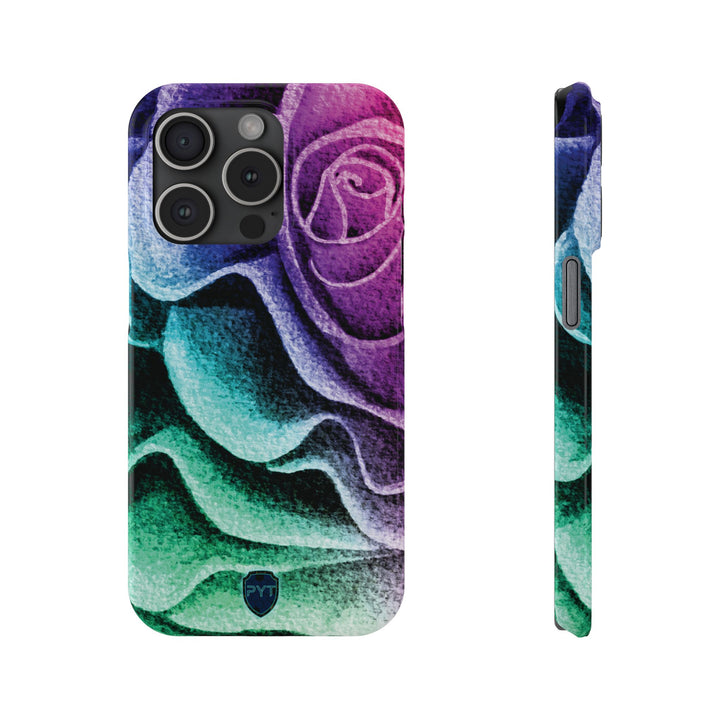 Multi Colored Rose Slim iPhone Cases