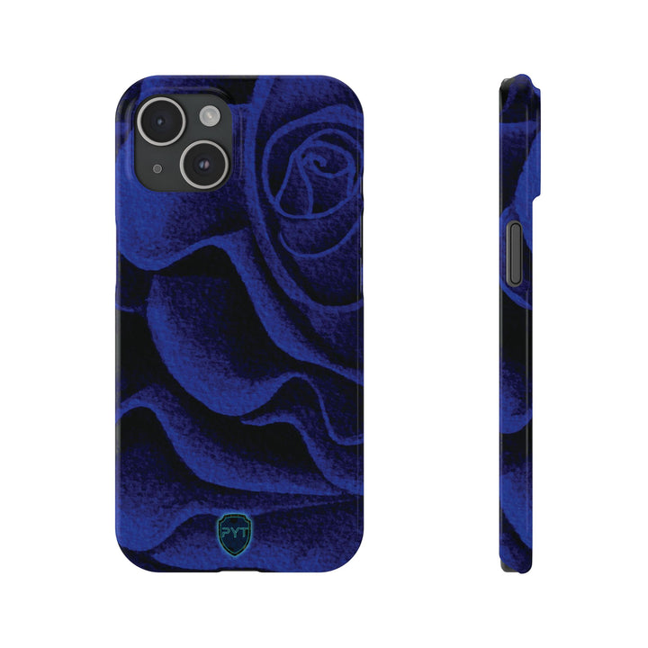 Blue Rose Slim iPhone Case